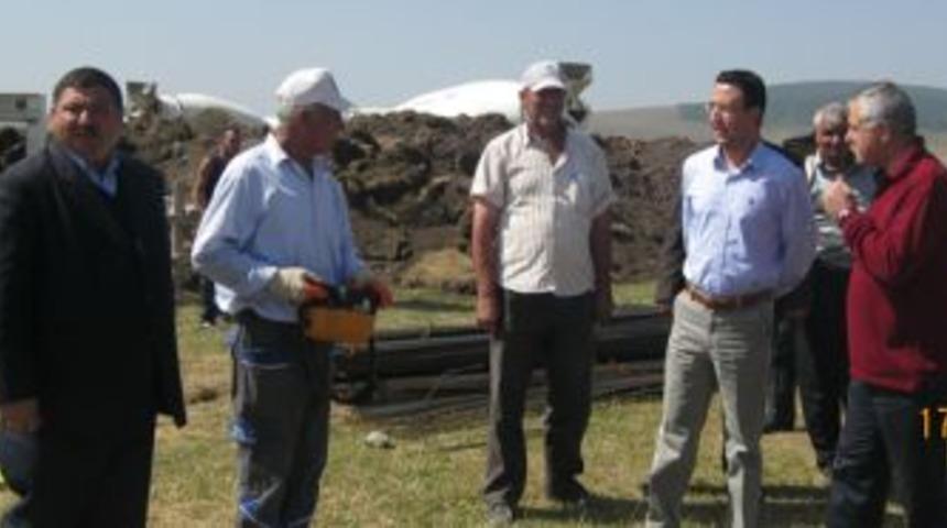 &Ccedil;alıdere S&uuml;t fabrikasının temeli atıldı