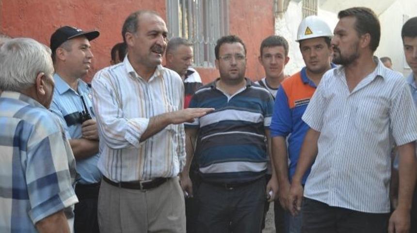 Evi Yanan Ailelere Kula Belediyesi Yardım Elini Uzattı