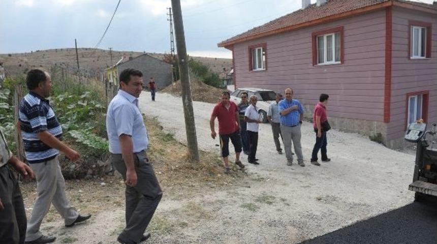 Boz&uuml;y&uuml;k&rsquo;te Asfalt &Ccedil;alışmaları