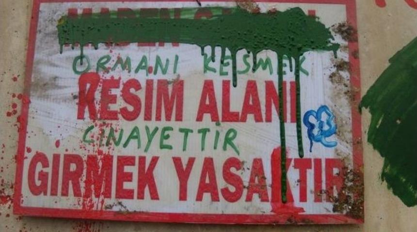 Aktivistler Artvin&rsquo;de Cerrattepe&rsquo;yi Boyadı