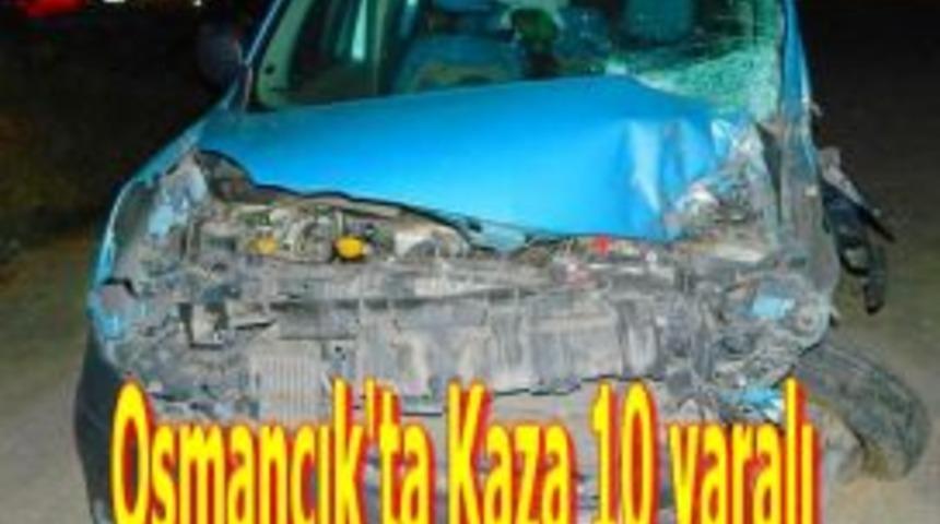 Osmancık'ta kaza 10 yaralı