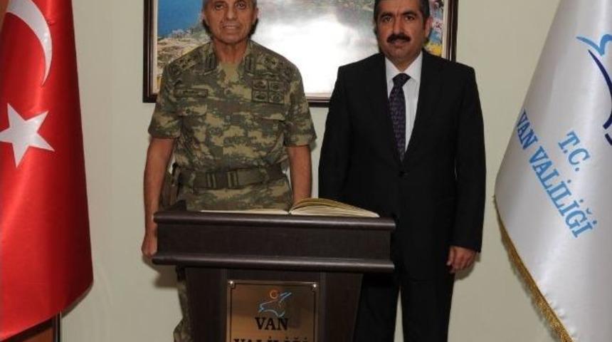 2. Ordu Komutanı Mendi&rsquo;den Vali Doğan&rsquo;a Ziyaret