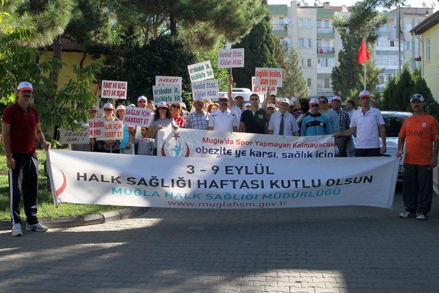 Muğla'da Sağlık Için Yürüyüş Yapıldı