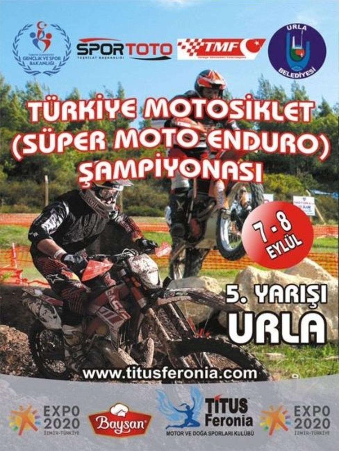 T&uuml;rkiye Motosiklet Şampiyonası (enduro) 5.yarışı Urla&rsquo;da