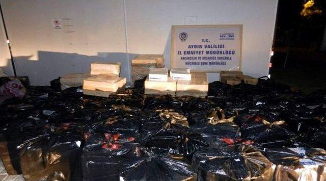 Aydın&rsquo;da 50 Bin Paket Ka&ccedil;ak Sigara Ele Ge&ccedil;irildi 1