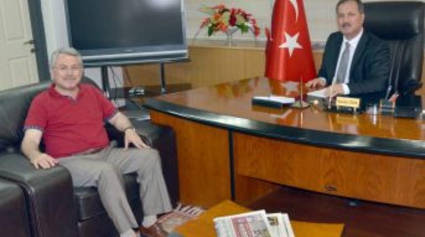 Milletvekili Y&uuml;ksel&rsquo;den DTO Başkanı &Ouml;zer&rsquo;e Tebrik Ziyareti