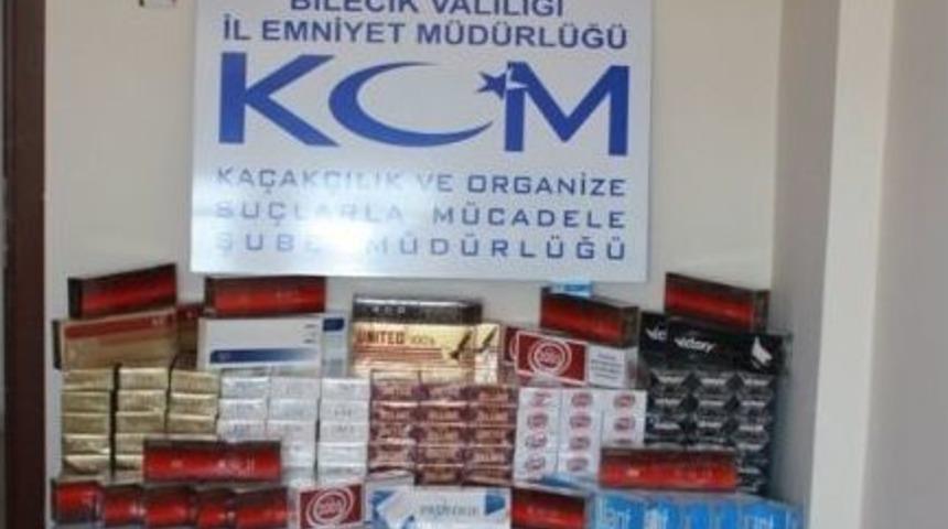 Bilecik'da 4 Bin 987 Paket Ka&ccedil;ak Sigara Ele Ge&ccedil;irildi