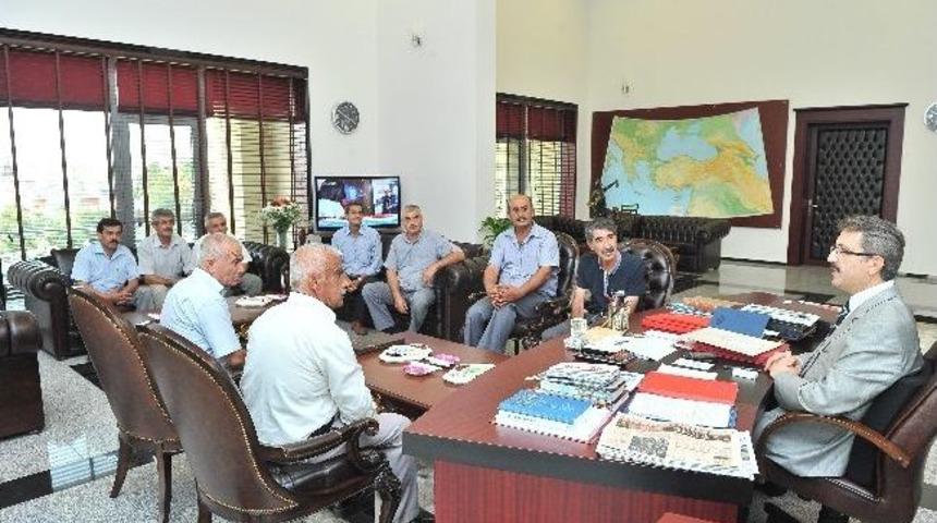 K&ouml;y Muhtarlarından Vali Oduncu&rsquo;ya Ziyaret