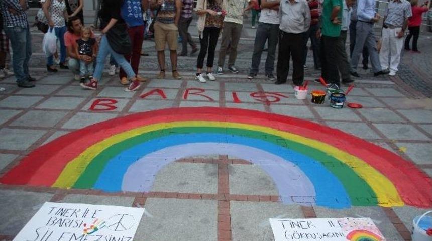 Edirne'de Boya Protestosu