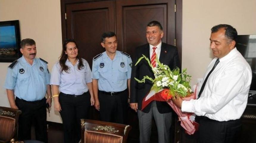 Zabıtadan Valiye Ziyaret