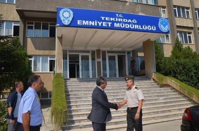 Tugay Komutanından Emniyet Müdürüne İade-i Ziyaret