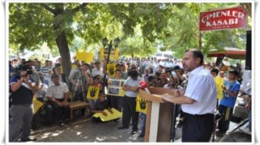 Kovancılar'da Mısıra destek mitingi