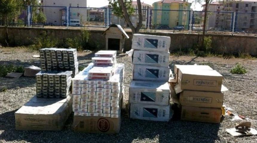G&uuml;m&uuml;şhane&rsquo;de 33 Bin Paket Ka&ccedil;ak Sigara