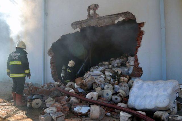Kahramanmaraş’ta Tekstil Fabrikasında Yangın Çıktı 2