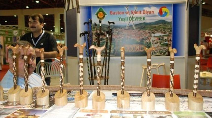 Zonguldak Devrek Bastonuyla Y&ouml;resel &Uuml;r&uuml;nler Fuarı&rsquo;nda
