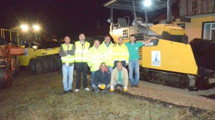 Sarımeşe&rsquo;de Asfalt &Ccedil;alışması