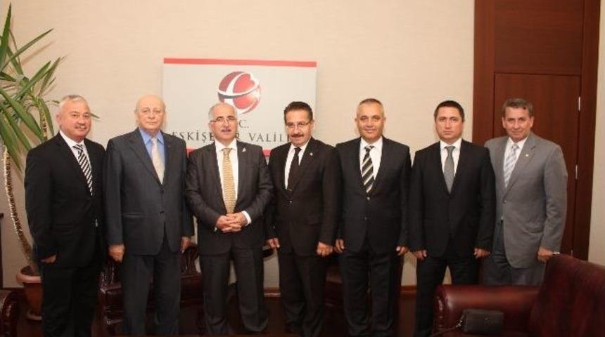 Eso&rsquo;dan Vali Tuna Ve Başkan Sakallı&rsquo;ya Ziyaret