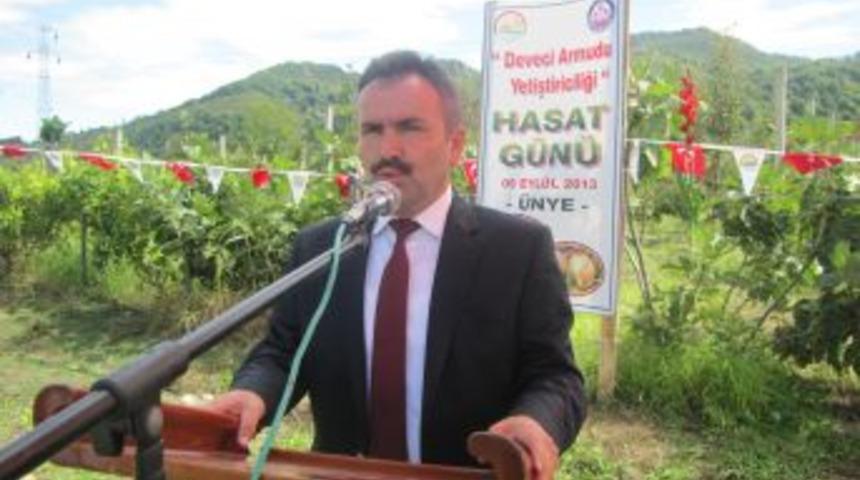 &Uuml;nye&rsquo;de Deveci Armudunun Hasadını Protokol Yaptı