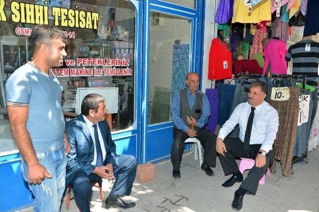 Başkan Çakır, Asflatlanan Caddedeki Esnafı Ziyaret Etti 1