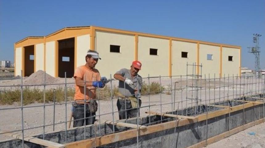 Kocasinan'ın Yeni At&ouml;lyesi'nin İnşaatı Devam Ediyor