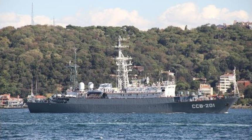 Rus İstihbarat Gemisi İstanbul Boğazı&rsquo;ndan Ge&ccedil;ti