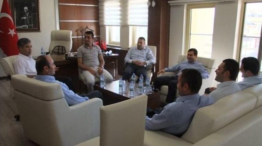 Kaymakam Keklik&rsquo;e Meslektaşlarından Ziyaret