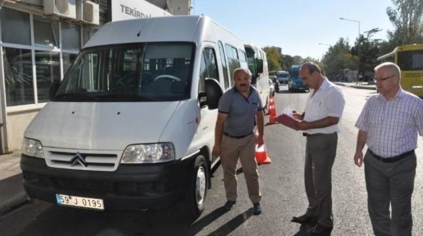 J Plakalı &Ouml;ğrenci Servis Minib&uuml;sleri Denetlendi
