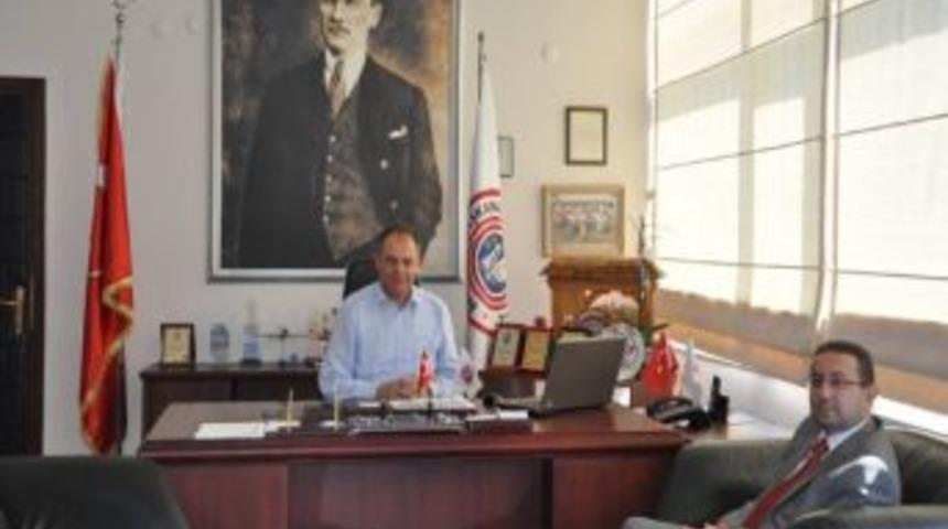Banka M&uuml;d&uuml;r&uuml;nden Başkan Dalgı&ccedil;'a Ziyaret