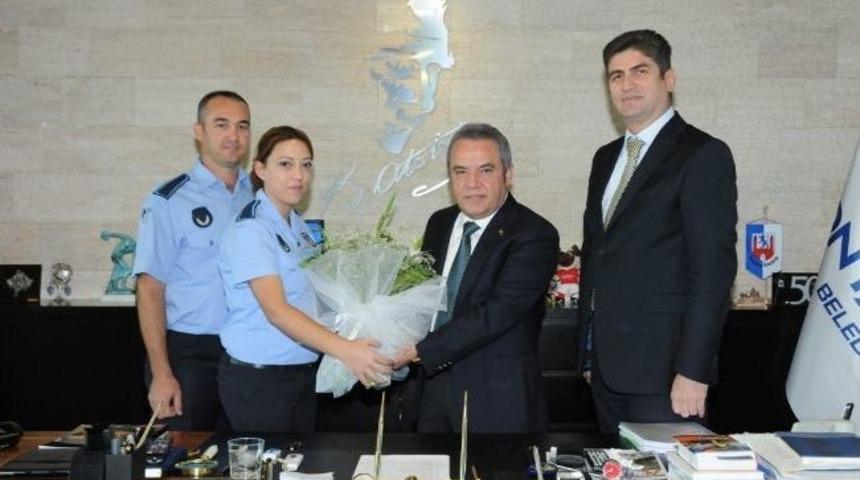 Zabıtadan Başkan B&ouml;cek&rsquo;e Ziyaret