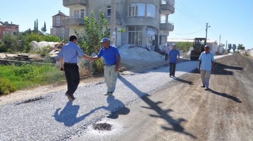 Anamur'da Asfalt &Ccedil;alışmaları S&uuml;r&uuml;yor