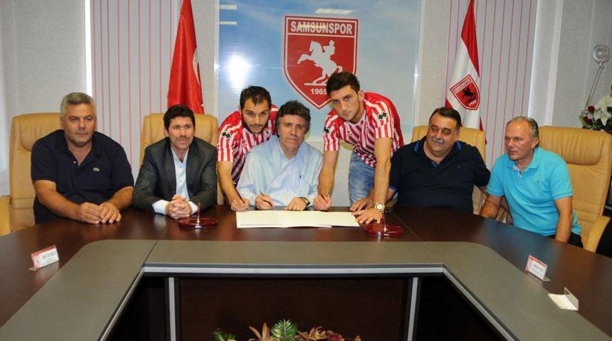 Samsunspor &Ccedil;ifte Imzayla Kadrosunu G&uuml;&ccedil;lendirdi