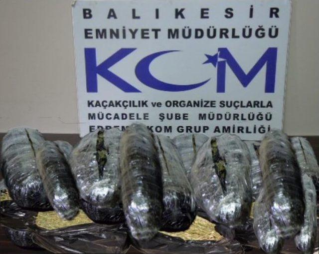 Balıkesir’de 85 Kilo Uyuşturucu Ele Geçirildi