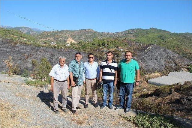 Alanya Gazeteciler Cemiyeti Yönetimi Yangın Alanında