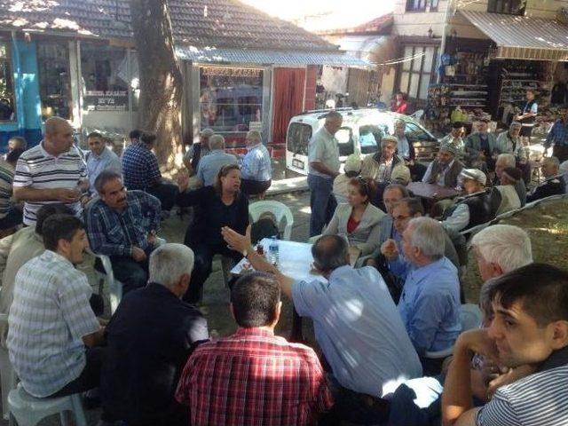 Ak Parti Heyeti, Kentin  ticari Kalbinin Attığı Samanpazarı nda 1