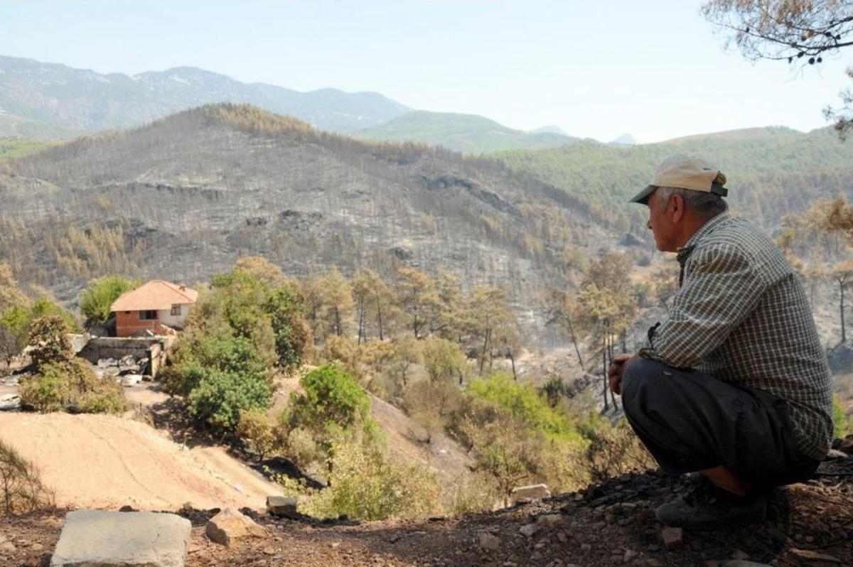 Kumluca&rsquo;daki Orman Yangını