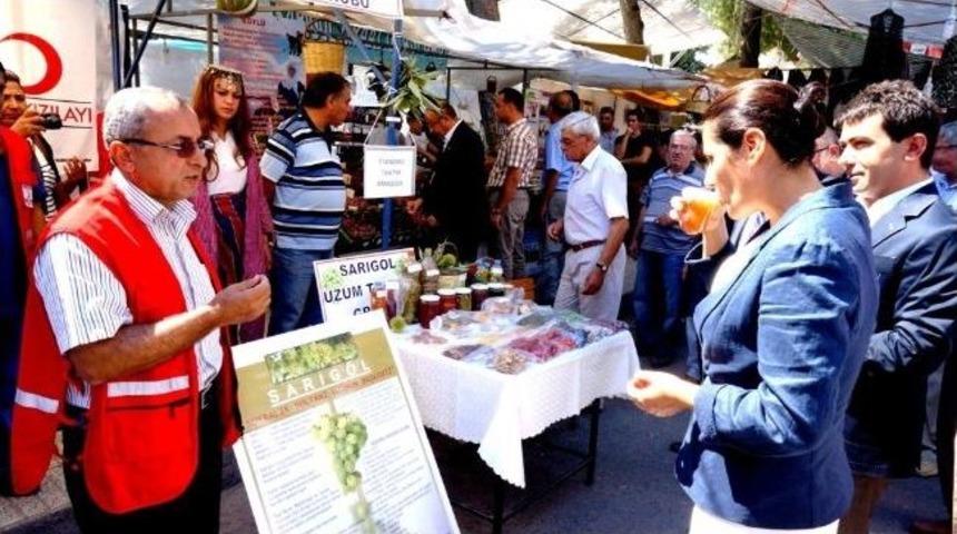 Manisa Chp Milletvekili Sakine &Ouml;z Sarıg&ouml;l 9.sultaniye &Uuml;z&uuml;m Festivali&rsquo;ne Katıldı