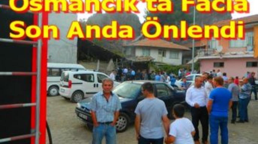 Osmancık'ta facia son anda &ouml;nlendi