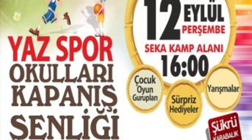 Kartepe&rsquo;de Yaz Spor Okulları Kapanıyor