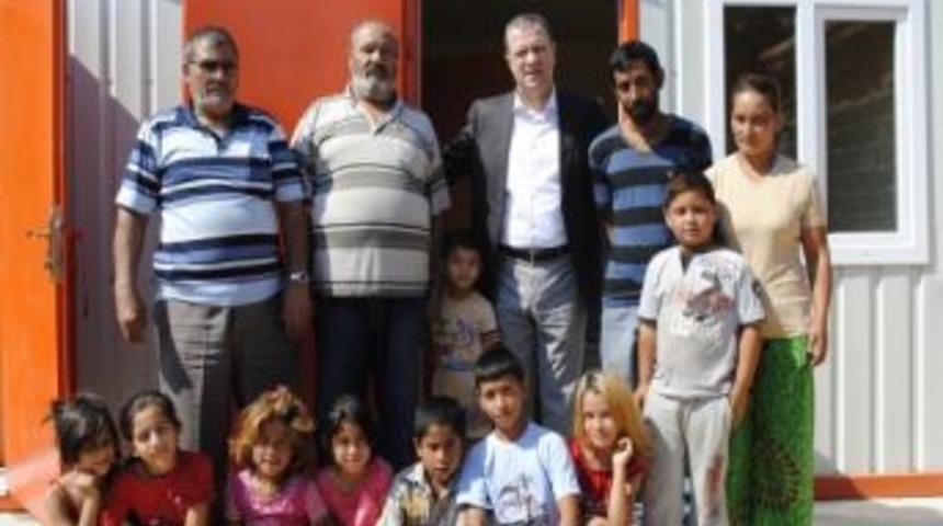 Evi Yanan Ailenin Konteynır Ev Sevinci