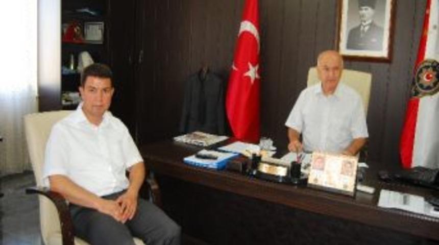 Ceyhan Kaymakamı Karakuş'tan, İl&ccedil;e Emniyet M&uuml;d&uuml;r&uuml;ne Ziyaret