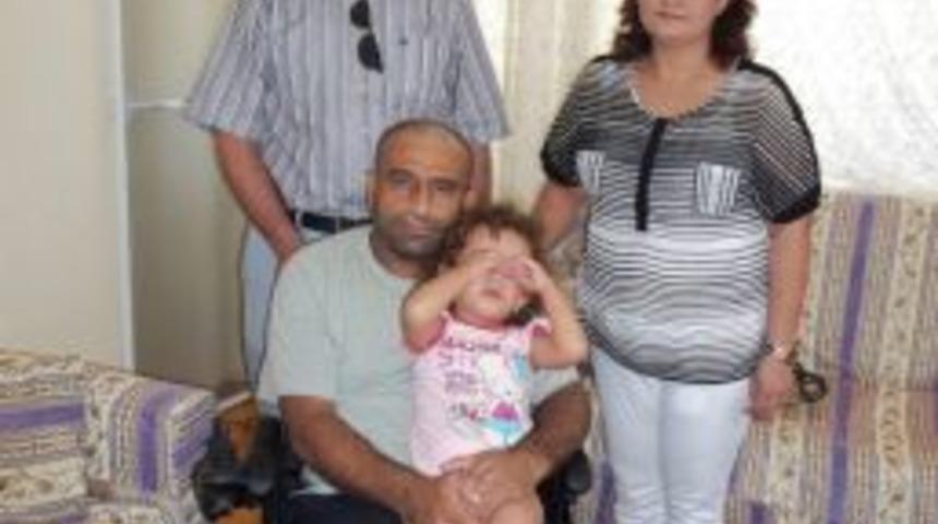 MHP Manavgat Il&ccedil;e Teşkilatından Y&uuml;r&uuml;me Engelli Yılmaz'a Ak&uuml;l&uuml; Araba Hediyesi