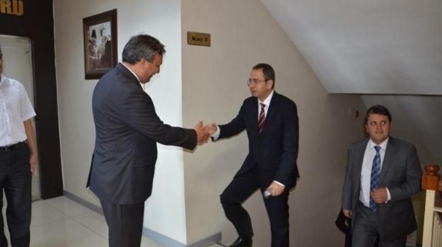 &Ccedil;erkezk&ouml;y Kaymakamından Emniyet M&uuml;d&uuml;r&uuml;ne İade-i Ziyaret