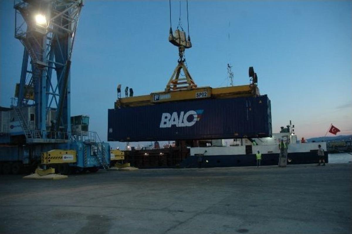 Balo&rsquo;nun İlk Konteynırı Tekirdağ Limanı&rsquo;na Ulaştı