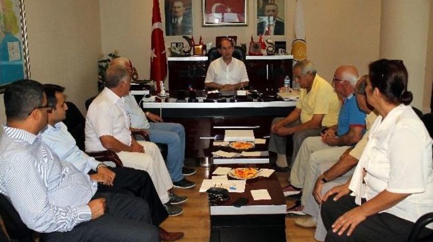 Mersin Amat&ouml;r Balık&ccedil;ılar Derneği&rsquo;nden Başkan Salt&rsquo;a Ziyaret
