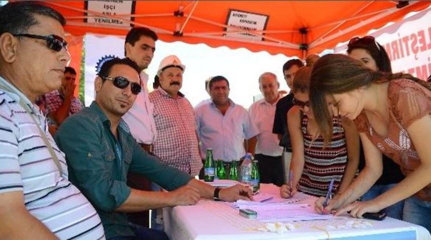 Yatağan'da &Ouml;zelleştiremeye Karşı İmza Kampanyası Başlatıldı