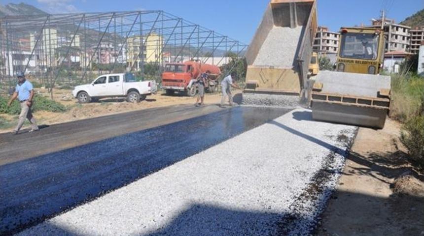 Anamur&rsquo;da Asfalt &Ccedil;alışmaları Hız Kazandı