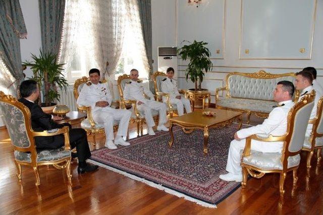 Deniz Harp Okulu &Ouml;ğrencilerinden Vali Yerlikaya&rsquo;ya Ziyaret 1