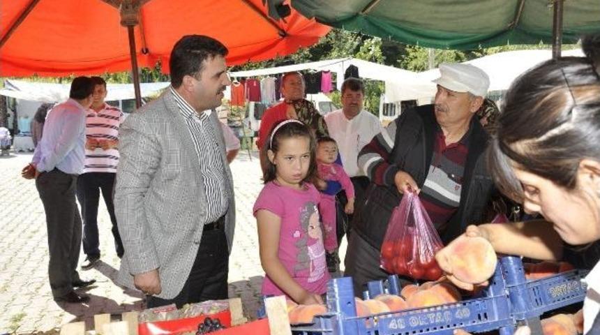 Ak Parti Heyeti Kaptaş Pazarını Gezdi