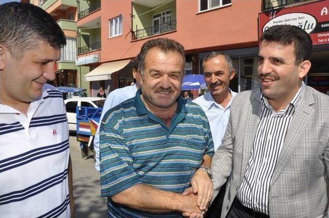 Ak Parti Heyeti Kaptaş Pazarını Gezdi