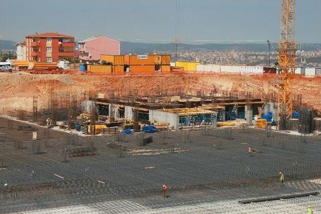 Çamlıca Tepesi Cami’nin Betonu Atıldı